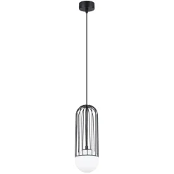 Pojedyncza lampa wisząca przy łóżku BRINA 1 czarna (SL.1332) - Sollux Lighting
