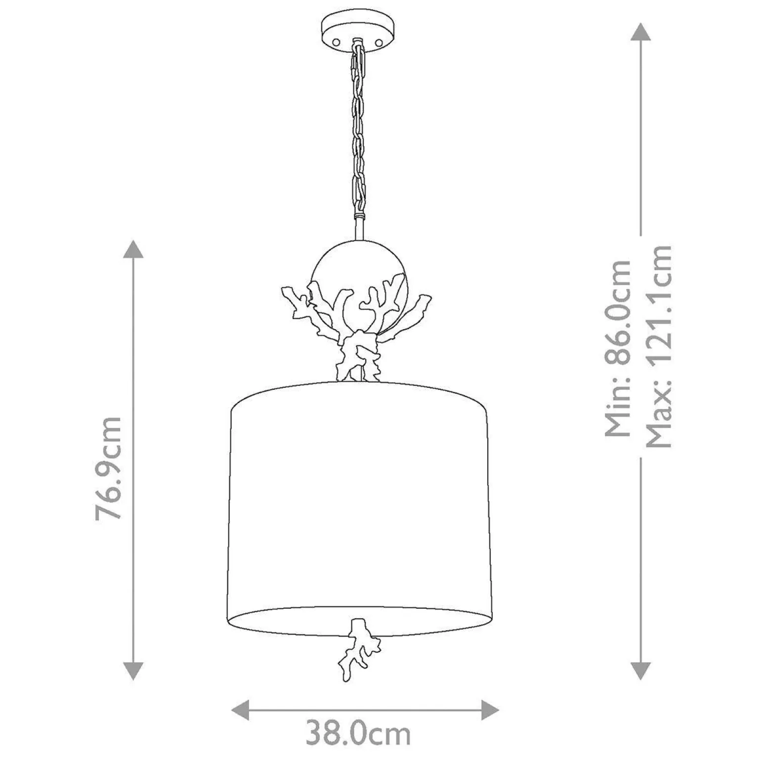 Pojedyncza lampa wisząca Trellis (FB-TRELLIS-P) - Elstead Lighting