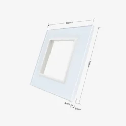 Pojedyncza ramka szklana w kolorze Niebieskim (GPF-1-69) LIVOLO