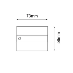 Pokrywa pod zasilanie do szynoprzewodu podtynkowego 3F 230V - Czarne (6587) - Shilo