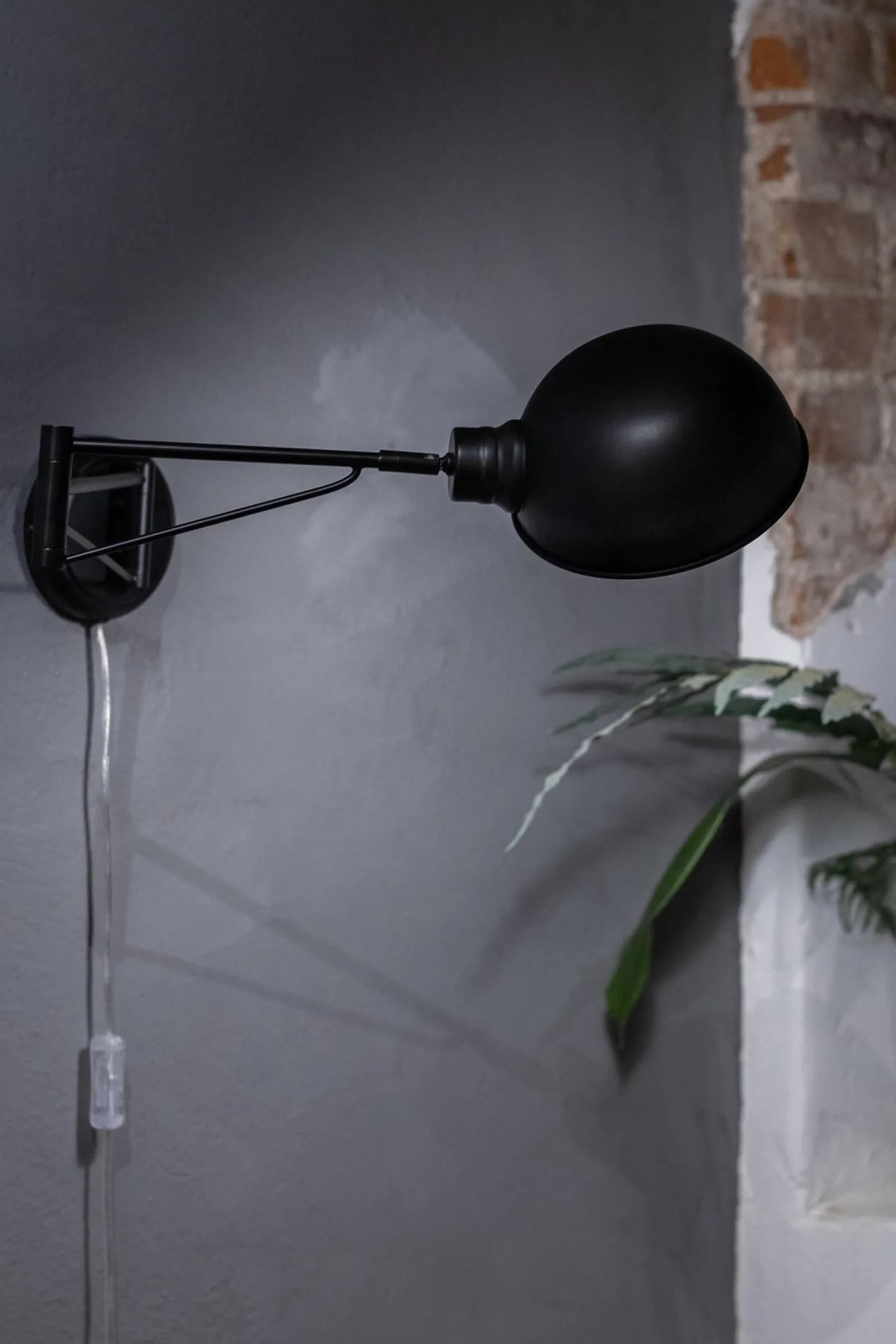 PORTLAND Wall 1L Black (108587) Markslojd