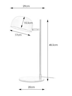 POSE Stołowa 1L Biała/Złoty Szczotkowany