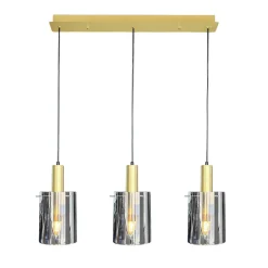 Potrójna lampa wisząca Arcadia Gold 3xE27 (ML1817) - Milagro