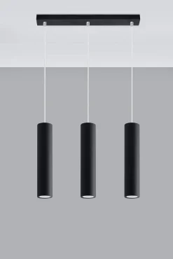 Potrójna Lampa wisząca LAGOS 3 czarny (SL.0329) - Sollux