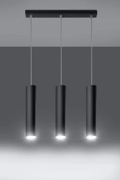 Potrójna Lampa wisząca LAGOS 3 czarny (SL.0329) - Sollux