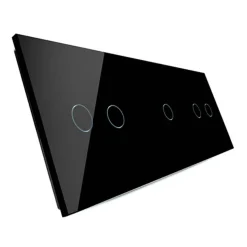 Potrójny panel szklany w kolorze czarnym (70212-62) LIVOLO