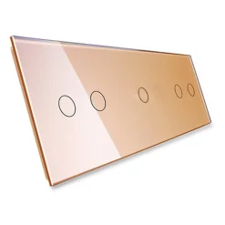 Potrójny panel szklany w kolorze złotym (70212-63) LIVOLO