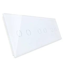 Potrójny panel szklany w kolorze białym (70222-61) LIVOLO