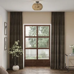 Półplafon Casablanca - 3 źródła światła - Palladiański brąz (QZ-CASABLANCA-3SF-PBZ) - Elstead Lighting