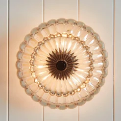 Półplafon Whitecap - 3 źródła światła - Kakaowy brąz (QZ-WHITECAP-SF-S) - Elstead Lighting