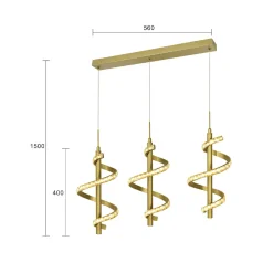 prosta z dekoracyjnymi kryształami i trzystopniowym ściemniaczem typu 