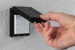 Przełącznik ścienny Plug+Shine SH Zigbee IP44 czarny / tworzywo sztuczne (PL50137) - PAULMANN