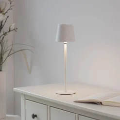 Przenośna, ładowana lampa stołowa BOTERIA BIAŁY (19251-16) - Paul Neuhaus