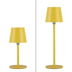 Przenośna, ładowana lampa stołowa BOTERIA ŻÓŁTY (19251-81) - Paul Neuhaus