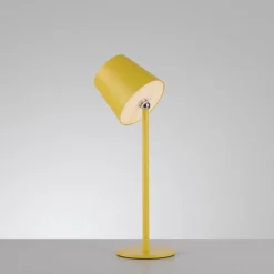 Przenośna, ładowana lampa stołowa BOTERIA ŻÓŁTY (19251-81) - Paul Neuhaus