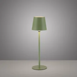 Przenośna, ładowana lampa stołowa BOTERIA ZIELONY (19251-43) - Paul Neuhaus