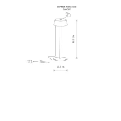 Przenośna lampa na balkon AMY LED (11531) - Nowodvorski