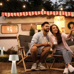 Przenośna lampa na piknik ABERA Biała (19260-16) - Paul Neuhaus