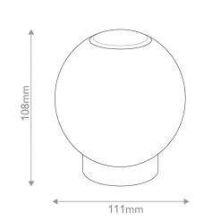 Przenośna lampa stołowa ładowana USB LED Marni - Naturalny mosiądz (QN-MARNI-TL-S-NBR) - Quintiesse