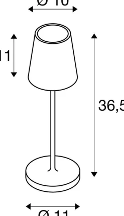 Przenośna lampa VINOLINA TWO 2200/2700/3000 K, TOUCH, zielona (1007696) - SLV