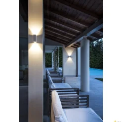 QUAD 2 XL, lampa ścienna, LED, 3000K, IP44, kwadratowa, up/down, biała, 3,2W (232441) - SLV