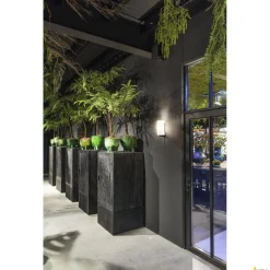 QUADRASS, lampa ścienna natynkowa indoor, E27, kolor czarny (1003430) - SLV