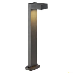 QUADRASYL 75, zewnętrzna lampa podłogowa, żarówka energooszczędna GX53, IP44, w kształcie prostopadłościaniu, antracytowa (232295) SLV