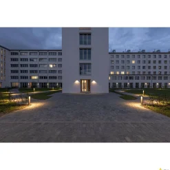 QUADRASYL 75, zewnętrzna lampa podłogowa, żarówka energooszczędna GX53, IP44, w kształcie prostopadłościaniu, antracytowa (232295) SLV