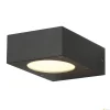 QUADRASYL WL 15, lampa ścienna outdoor, żarówka energooszczędna GX53, IP44, kwadratowa, D/S/W 15/12/5,5 cm, antracytowa, maks. 11W (232285) - SLV