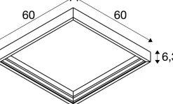 Rama montażowa natynkowa PANEL 600 (1007474) - SLV