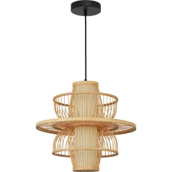 Ratanowa lampa wisząca Astra naturalna 1xE27 (LP-3110/1P NT) - Light Prestige