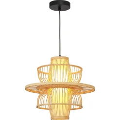 Ratanowa lampa wisząca Astra naturalna 1xE27 (LP-3110/1P NT) - Light Prestige