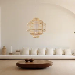 Rattanowa lampa wisząca Stela 1xE27 (LP-2026/1P) - Light Prestige