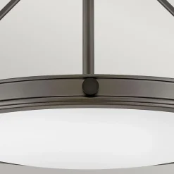 Średni półplafon Collier - 4 źródła światła - Zgaszona czerń (HK-COLLIER-SF-M-BX) - Elstead Lighting