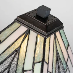 Średnia lampa stołowa w stylu Tiffany Alderley Vintage brąz (TF-ALDERLEY-TL-M) - Elstead Lighting