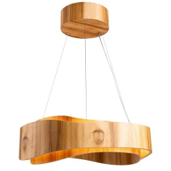 Średnia lampa wisząca LED Horizon (QN-HORIZON-RING-LED-60-TEAK) - Quintiesse
