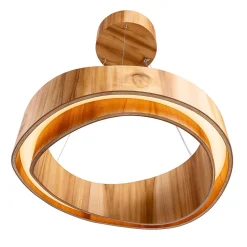 Średnia lampa wisząca LED Horizon (QN-HORIZON-RING-LED-60-TEAK) - Quintiesse