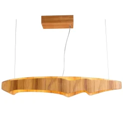 Średnia lampa wyspowa LED Horizon (QN-HORIZON-LED-LP-100-TEAK) - Quintiesse
