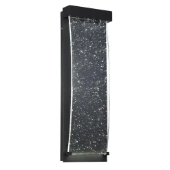 Średnia latarnia naścienna Kabo - Teksturowana czerń (QN-KABO-M-BK) - Quintiesse