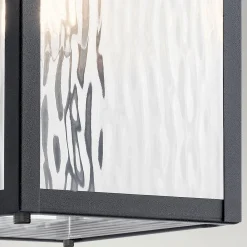 Średnia latarnia naścienna Cappanna - 1 źródło światła - Strukturalna czerń (KL-CAPPANNA-M-BKT) - Elstead Lighting