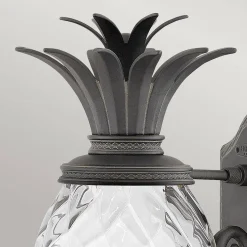 Średnia latarnia naścienna Plantation - 1 źródło światła - Czarna (HK-PLANTATION-M-MB) - Hinkley