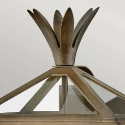 Średnia latarnia naścienna Palma - 2 źródła światła - Oksydowany brąz (HK-PALMA-M-BU) - Hinkley