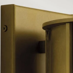 Średnia latarnia naścienna Camillo - 1 źródło światła - Naturalny mosiądz (KL-CAMILLO-M-PNBR) - Kichler