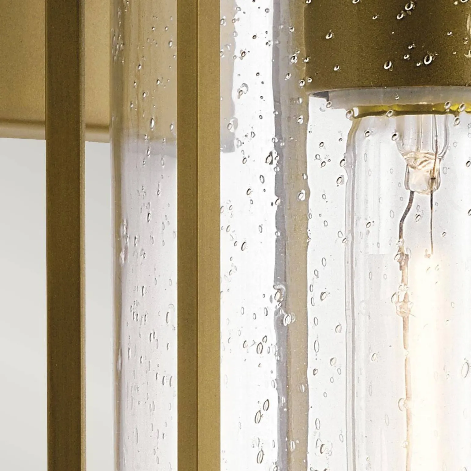 Średnia latarnia naścienna Camillo - 1 źródło światła - Naturalny mosiądz (KL-CAMILLO-M-PNBR) - Kichler