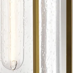 Średnia latarnia naścienna Camillo - 1 źródło światła - Naturalny mosiądz (KL-CAMILLO-M-PNBR) - Kichler