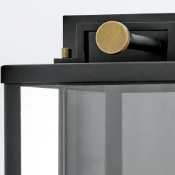 Średnia latarnia naścienna Catalina - 1 źródło światła - Czarny, oksydowany brąz (QN-CATALINA-M) - Quintiesse