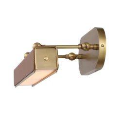 Średnia obrazówka LED Valise Picture - Vintage mosiądz, skóra koniakowa (QN-VALISE-PL-M-VBS-CL) - Quintiesse