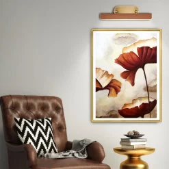 Średnia obrazówka LED Valise Picture - Vintage mosiądz, skóra koniakowa (QN-VALISE-PL-M-VBS-CL) - Quintiesse