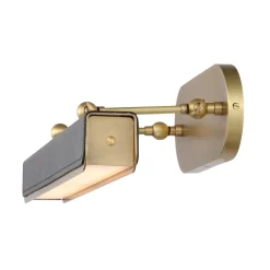 Średnia obrazówka LED Valise Picture - Vintage mosiądz, skóra smokingowa (QN-VALISE-PL-M-VBS-TL) - Quintiesse