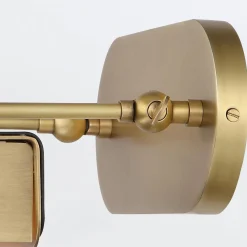 Średnia obrazówka LED Valise Picture - Vintage mosiądz, skóra smokingowa (QN-VALISE-PL-M-VBS-TL) - Quintiesse